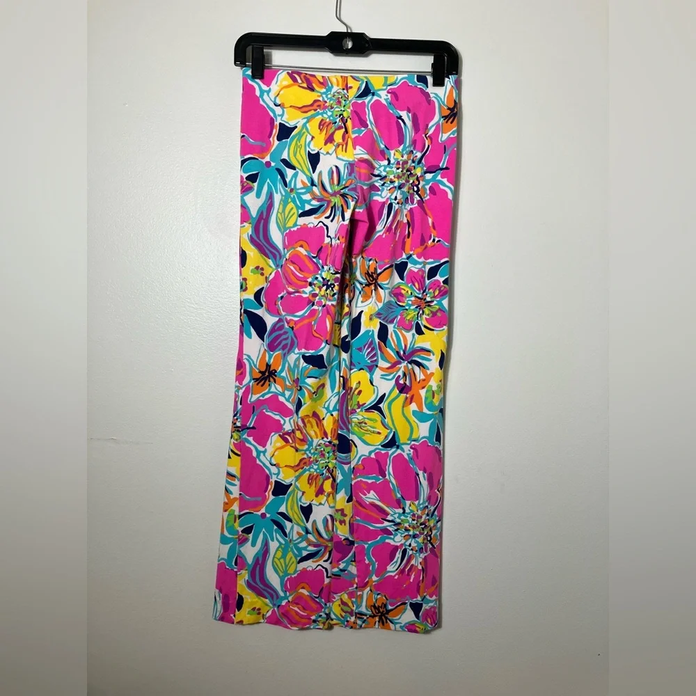 Lilly Pulitzer Georgia May Palazzo Pants XS(28/30) Colorful Beach Pull On Resort